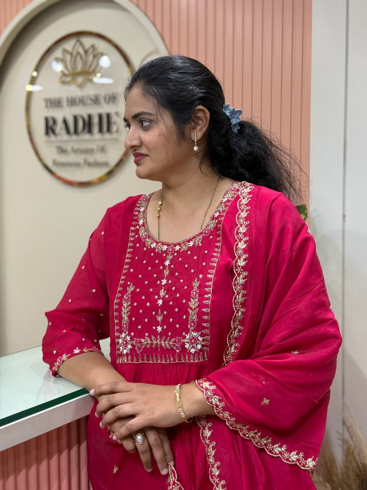S Mul Chanderi with Kail Pattern | R214