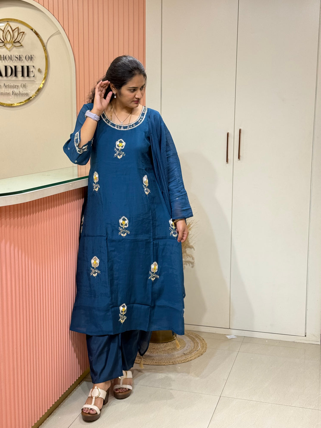 Mul Chanderi Collection with Cut Dana work | R206