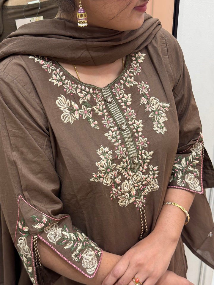Pure Cotton Collection With Embroidery Work | R189