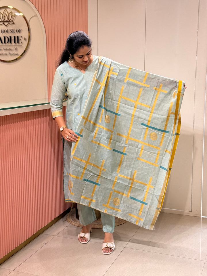 Jamdhani Designer Collection with Full Length weaving | R211