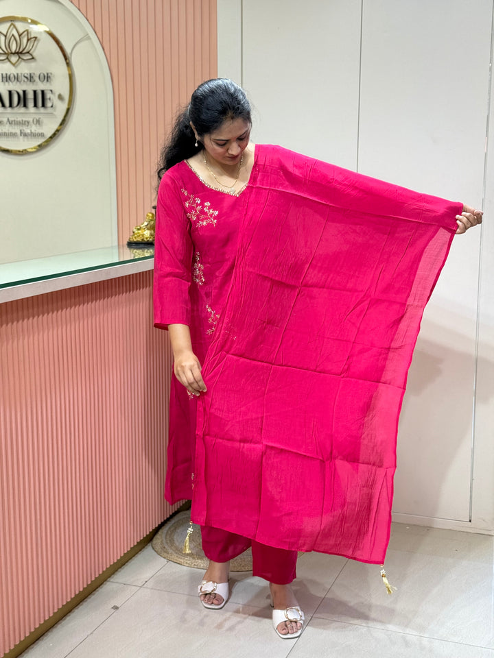 Mul Chanderi Collection with Cut Dana work | R206