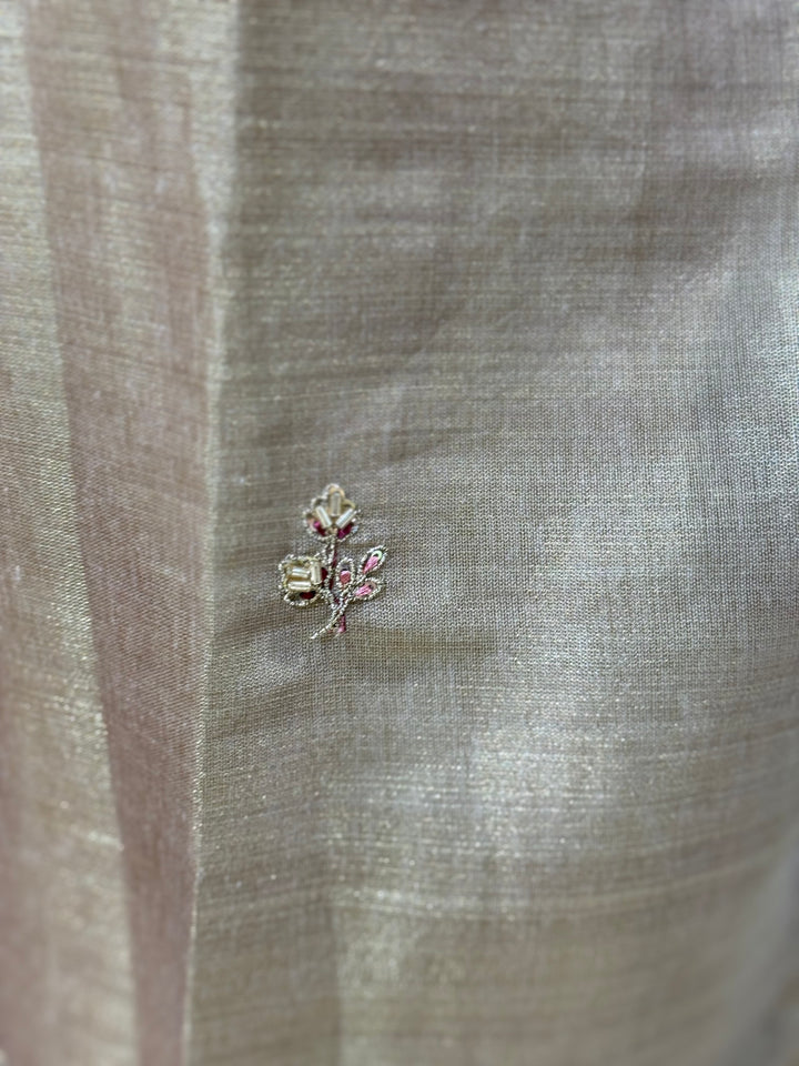 Kanjivaram Tissue Collection | Handwork Yoke | Full-Length Dupatta | R228