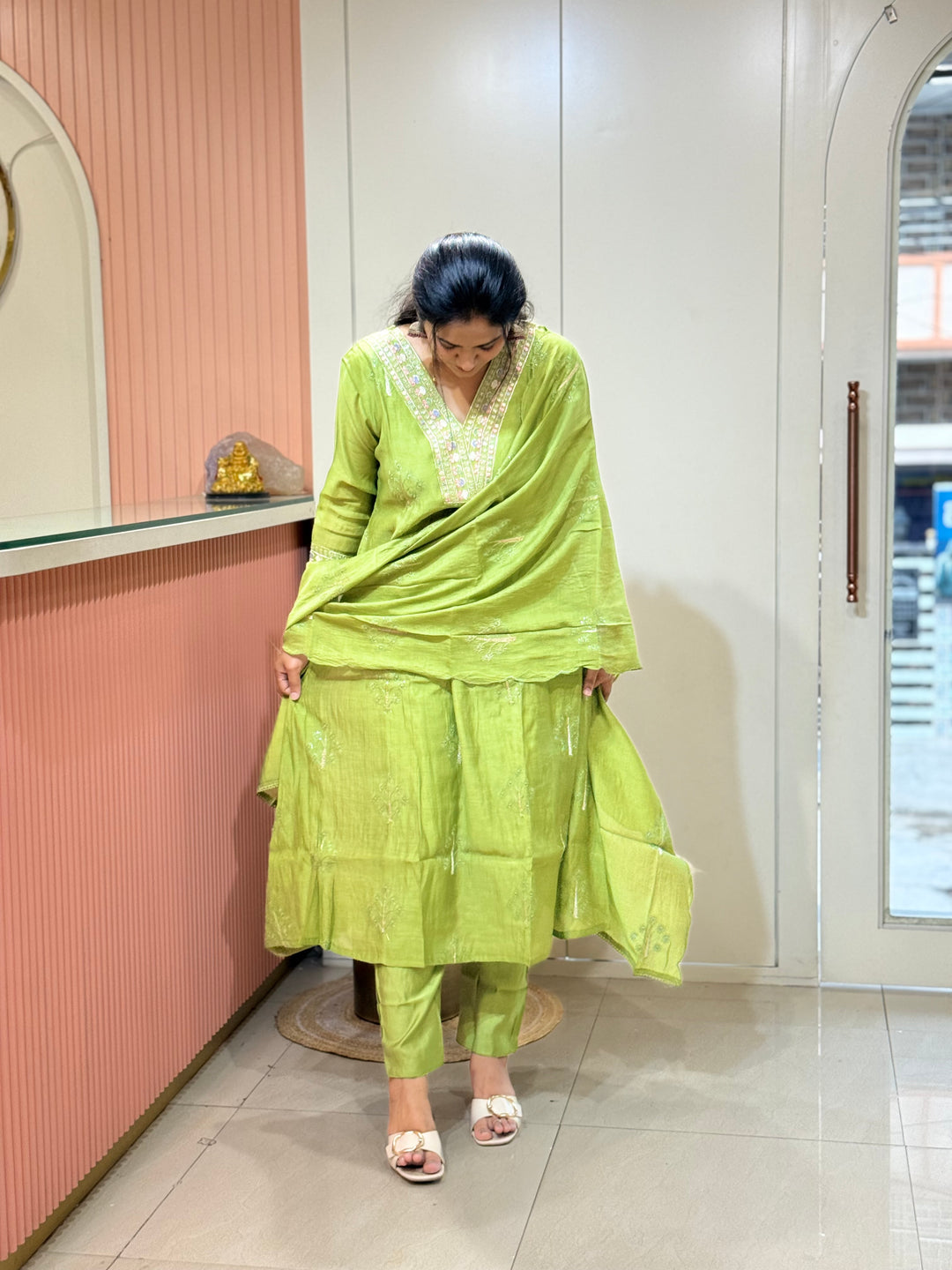 Premium Mul Chanderi 3 Pcs Set Collection | R207