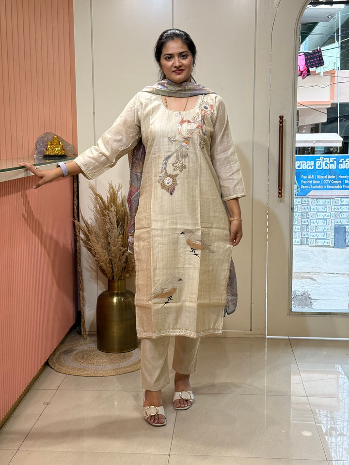Classic Pure Jamdani Designer Suit Set | R211
