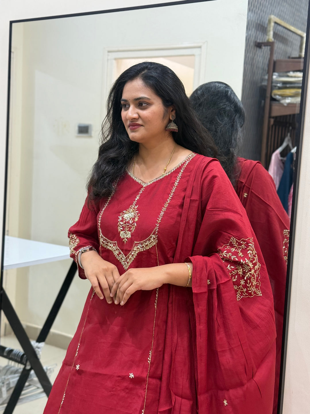 Premium Mul Chanderi Party wear Collection with Dupatta Work | R206