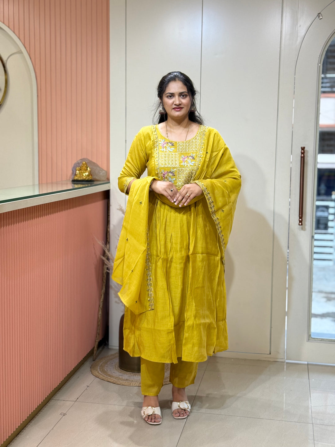 S Mul Chanderi Collection | R208