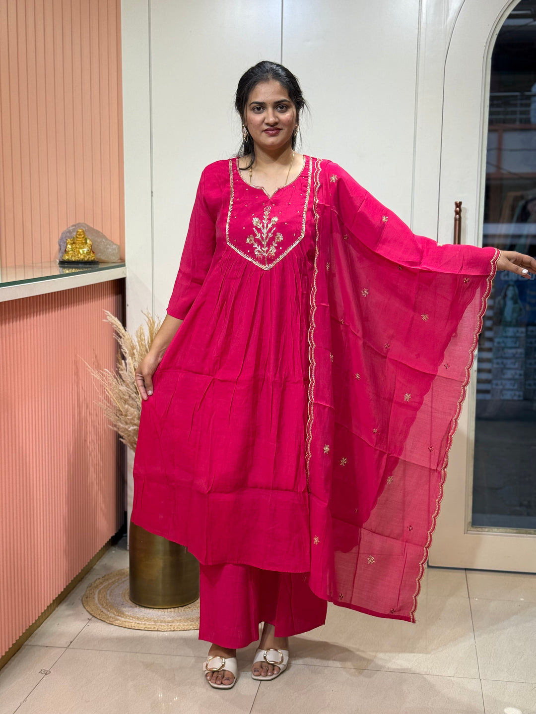Mul Chanderi Beautiful Collection | R208