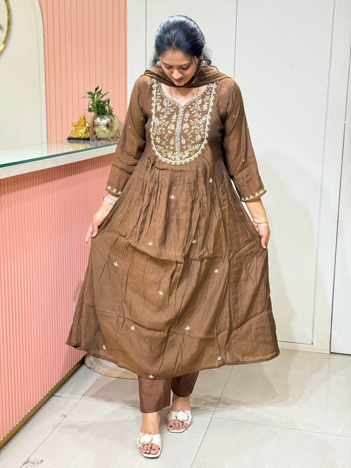 Premium Mul Chanderi Party wear Collection | R206