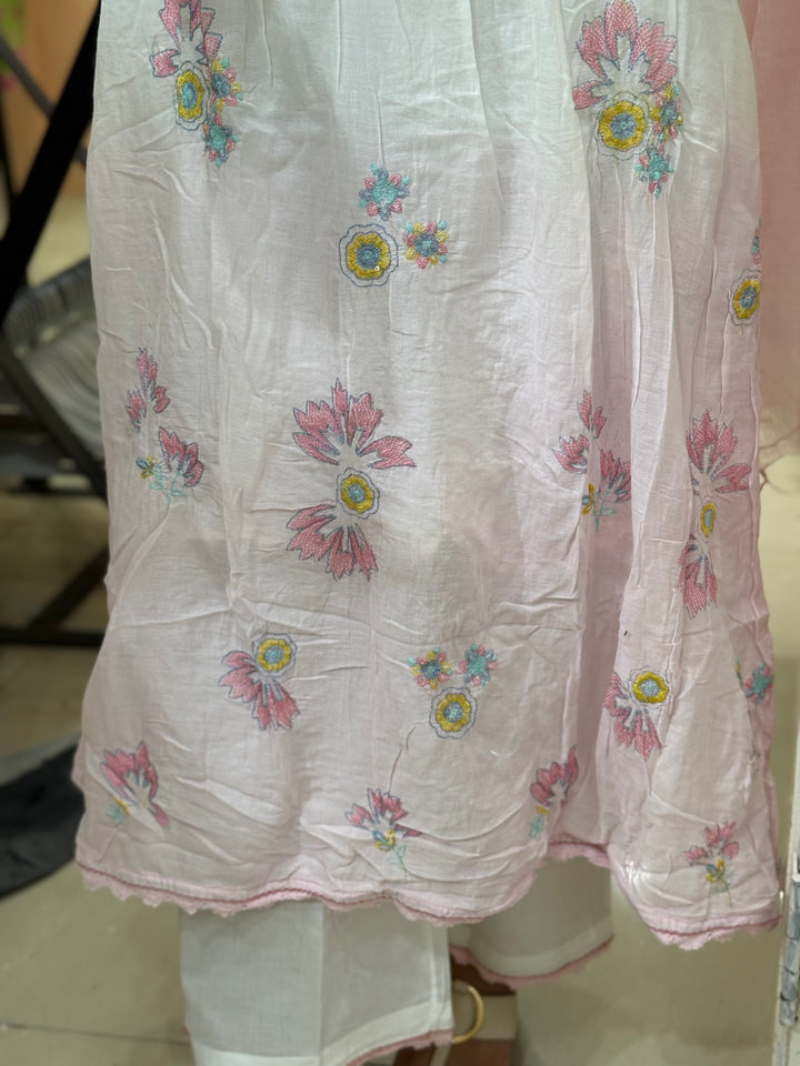 Premium Mul Cotton Ombré Shade Collection With Kota Doria Dupatta | R176