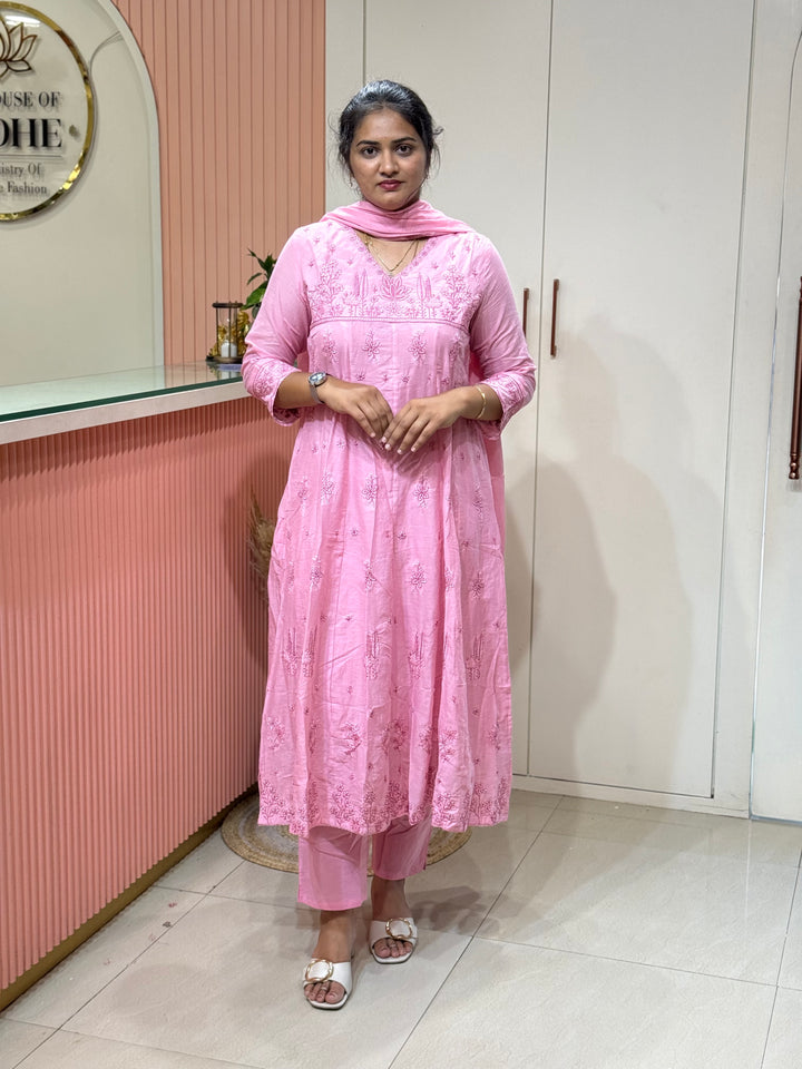 Mul Cotton Collection with Embroidery work (Cotton Lining)| R181