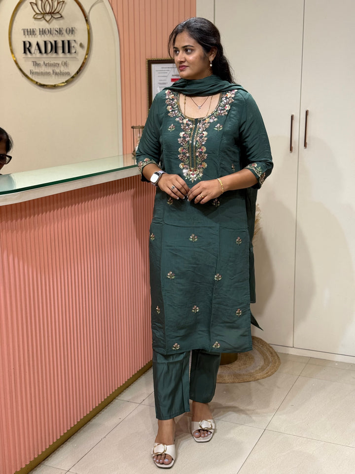 Pure Mul Chanderi Collection with Handwork ( Cotton Lining) | R216
