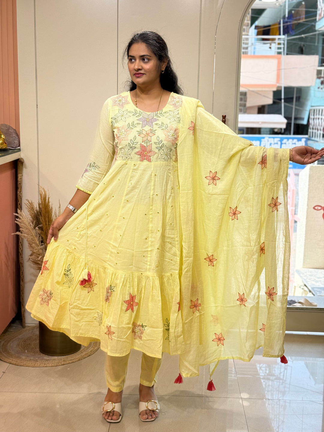 Premium Mul Cotton Anarkali Style Collection | R164
