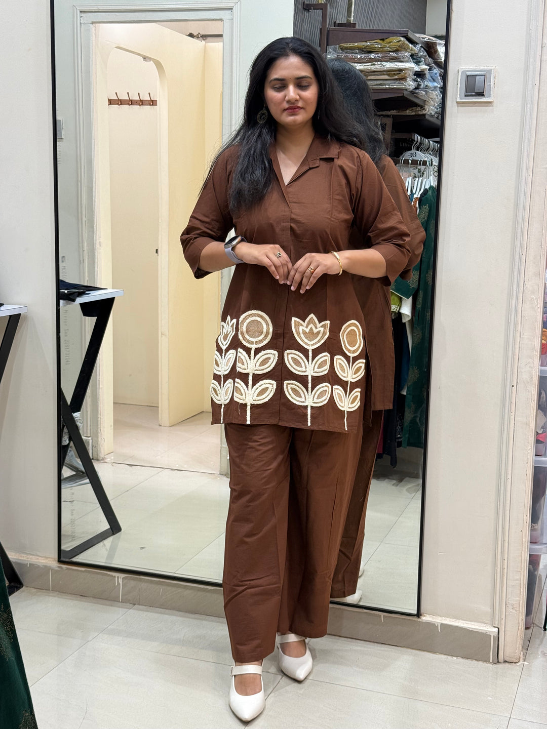Co-Ord Set with Embroidery work | R137