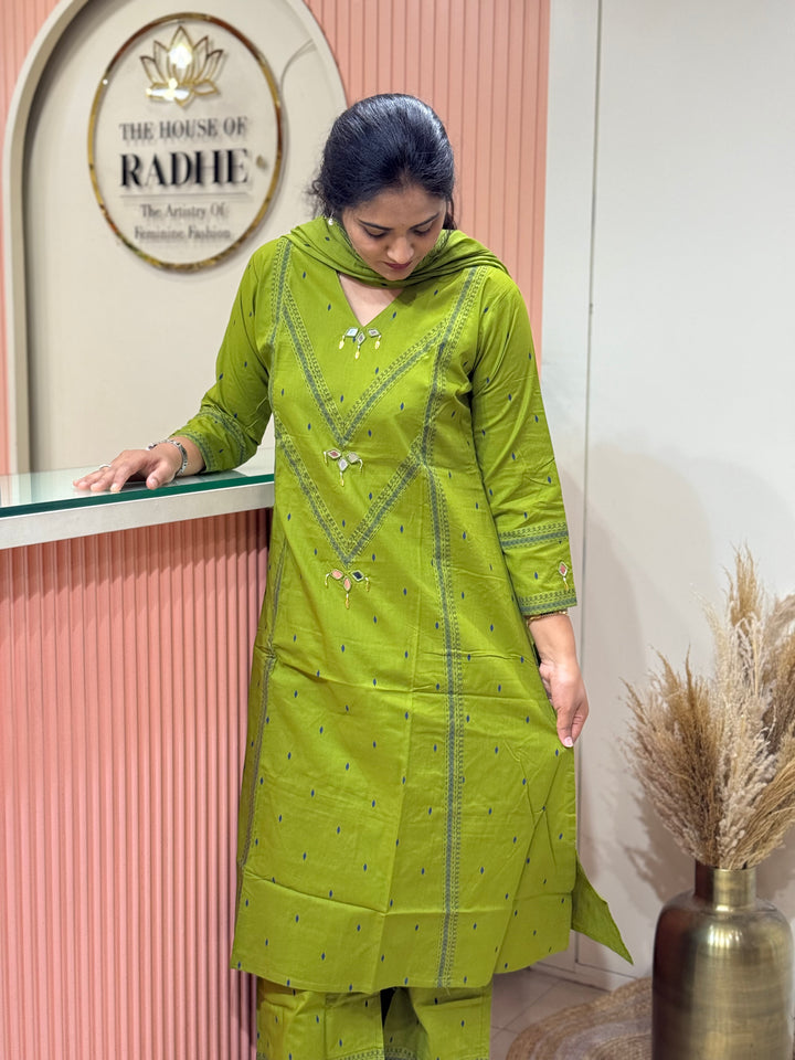 Cotton collection with Real Mirror work | R210