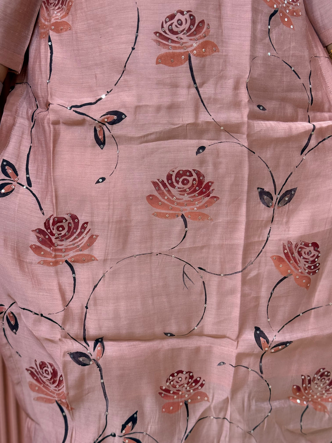 Premium Mul Chanderi Collection with Floral Work | R217
