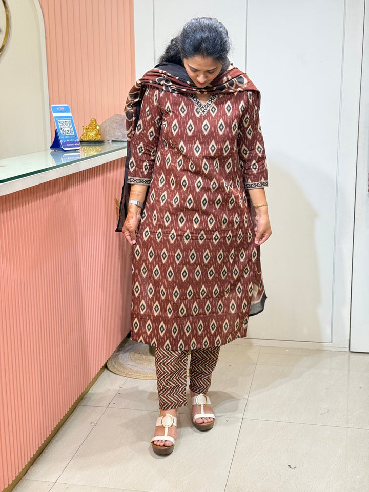Cotton 3 Pcs Collection with Beautiful print | R173