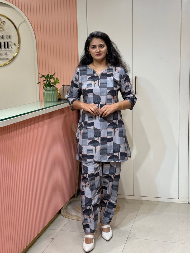Co-Ord Set Collection with Beautiful Design(Premium Rayon Fabric)| R137