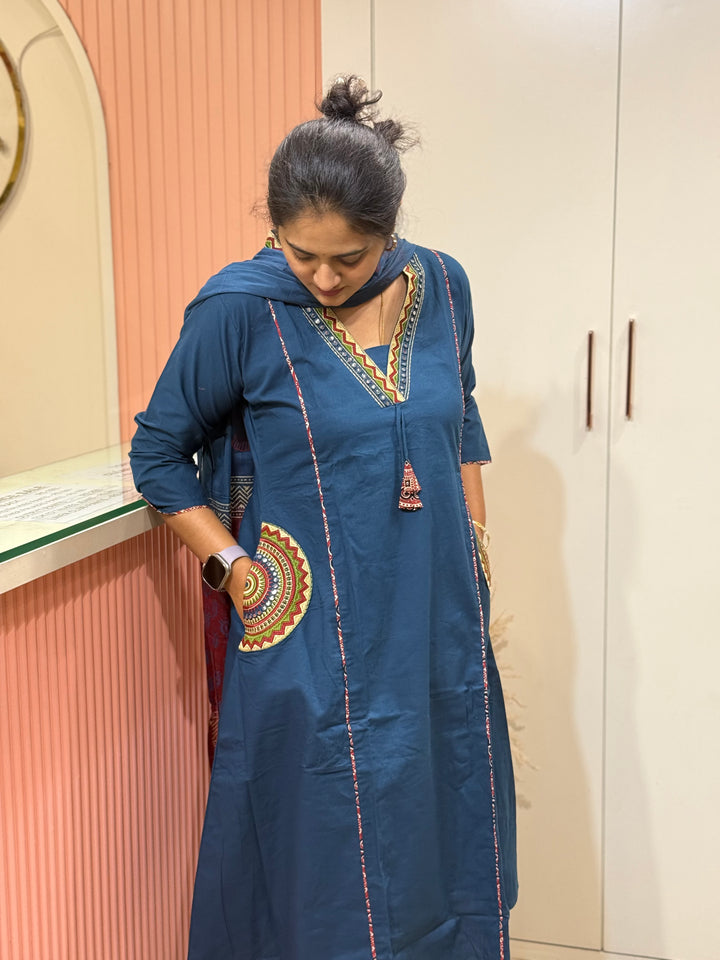 Cotton 3 Pc Kurta Set – Cotton Collection | R162