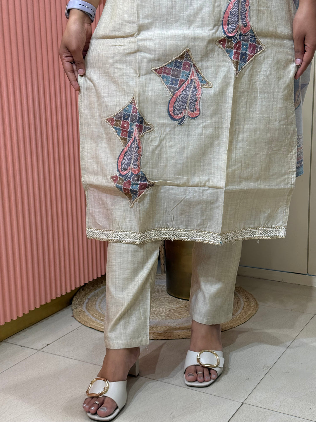 Pure Jamdhani Designer 3 Pcs Set Collection (Cotton Lining)| R211