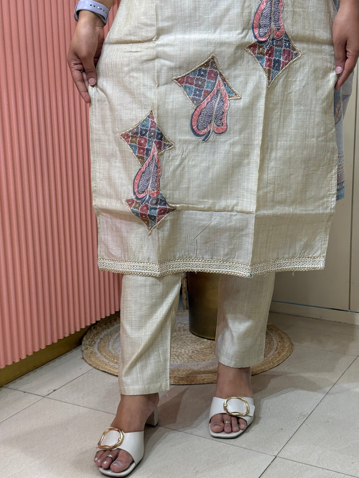 Pure Jamdhani Designer 3 Pcs Set Collection (Cotton Lining)| R211