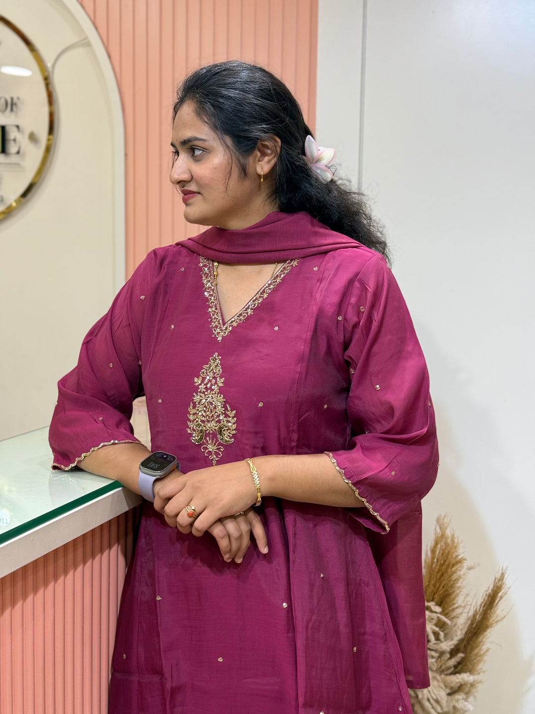 Mul Chanderi Semi Party Wear Collection | R205