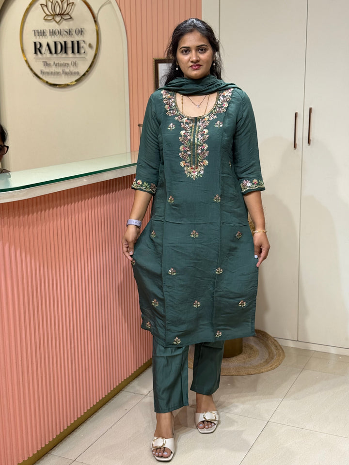 Pure Mul Chanderi Collection with Handwork ( Cotton Lining) | R216