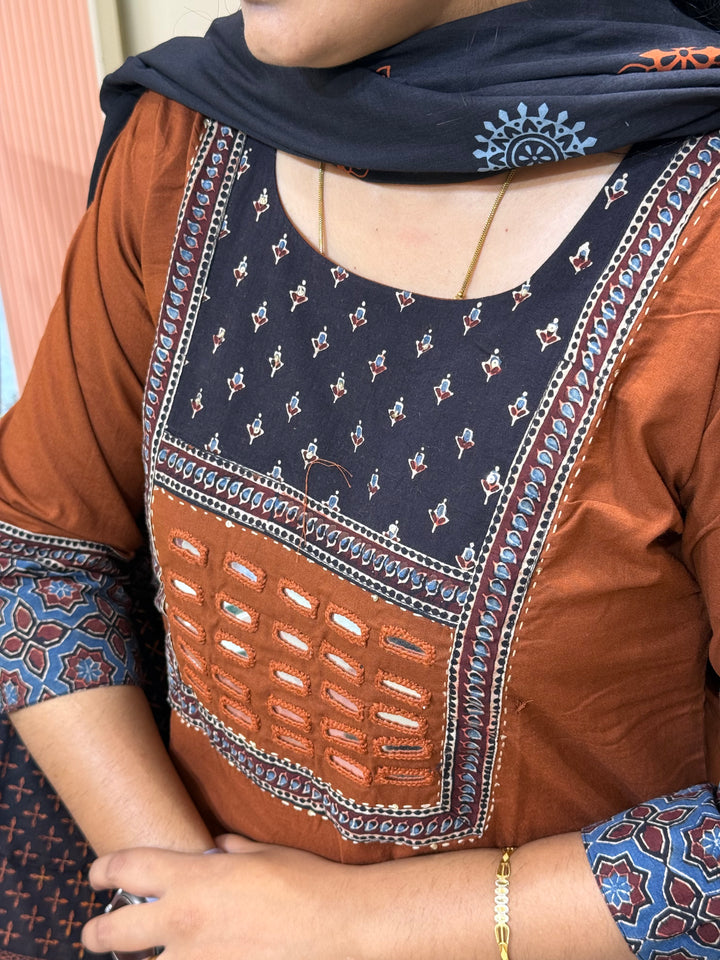 Pure Cotton Collection with Real Mirror work | R210