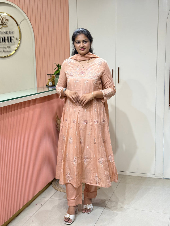 Mul Cotton Collection with Embroidery work (Cotton Lining)| R181
