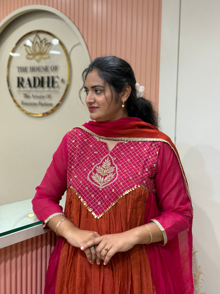 Pure Banarasi Mul Chanderi Exclusive Designer Collection (Cotton Lining)| R218