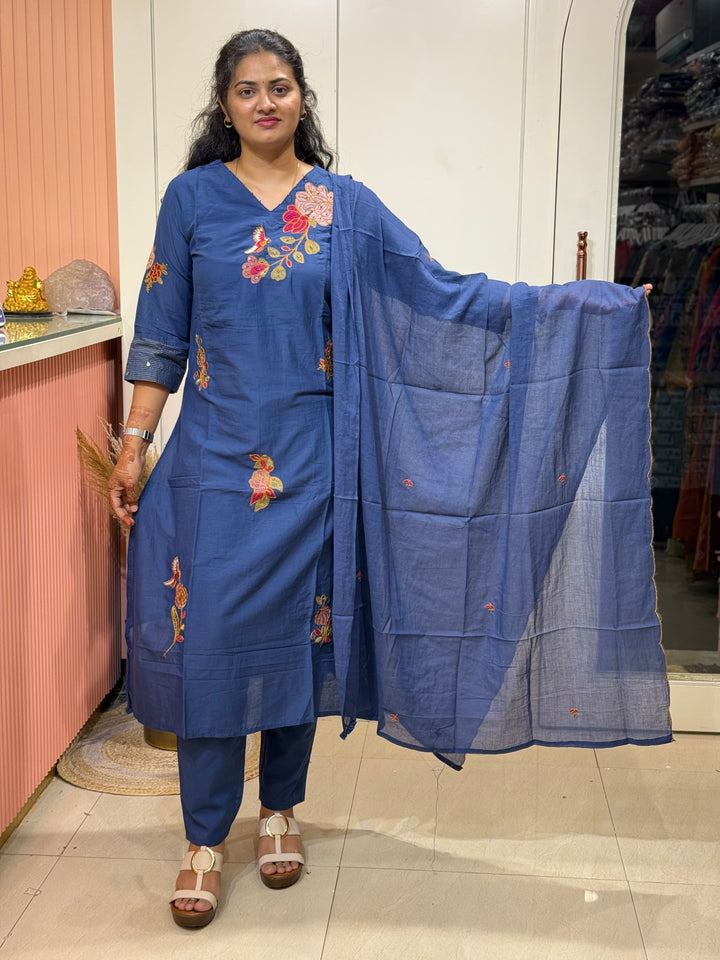 Mul Cotton 3 Pcs Collection with Cotton Lining | R173