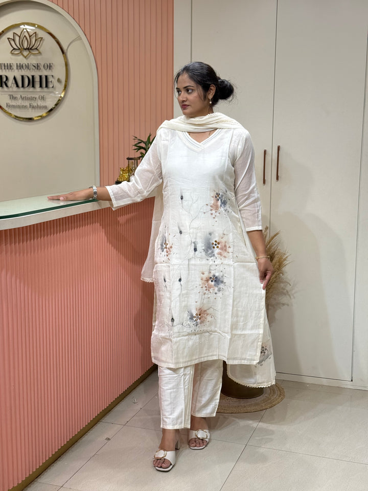 Banarasi Mul Chanderi 3 pcs Collection | R218