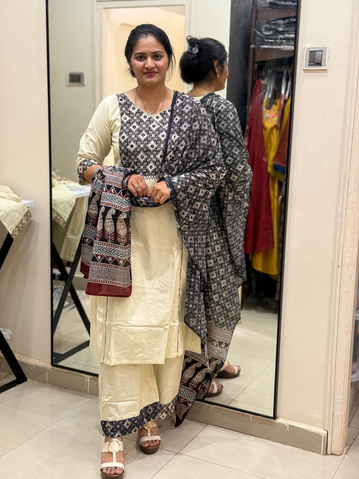 Cotton Collection with Patch work ( Full Length Dupatta ) | R210