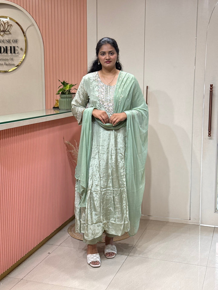 Pure Chinon Handwork Collection Party Wear | R117