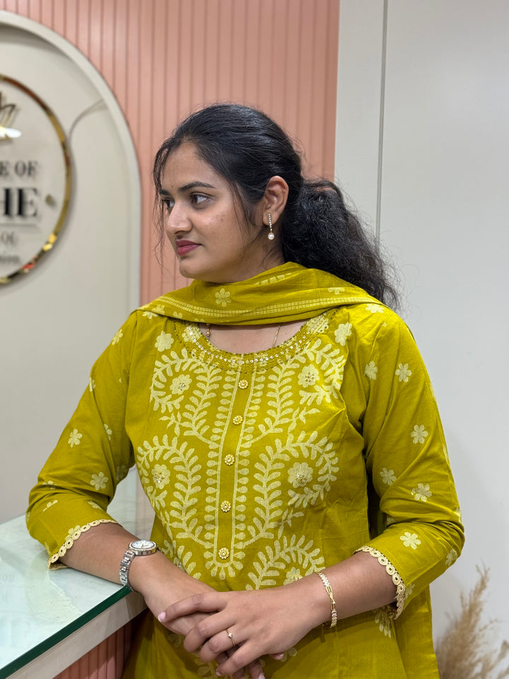 Cotton Collection with full Length Dupatta | R233