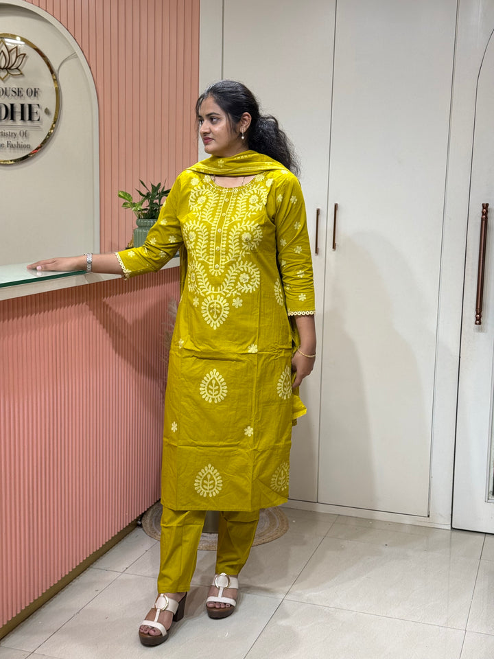 Cotton Collection with full Length Dupatta | R233