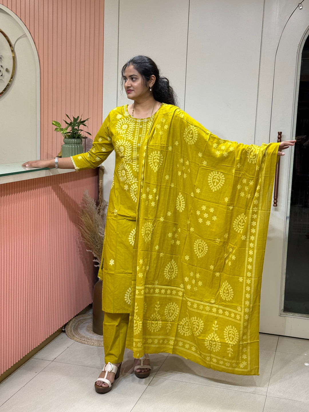 Cotton Collection with full Length Dupatta | R233