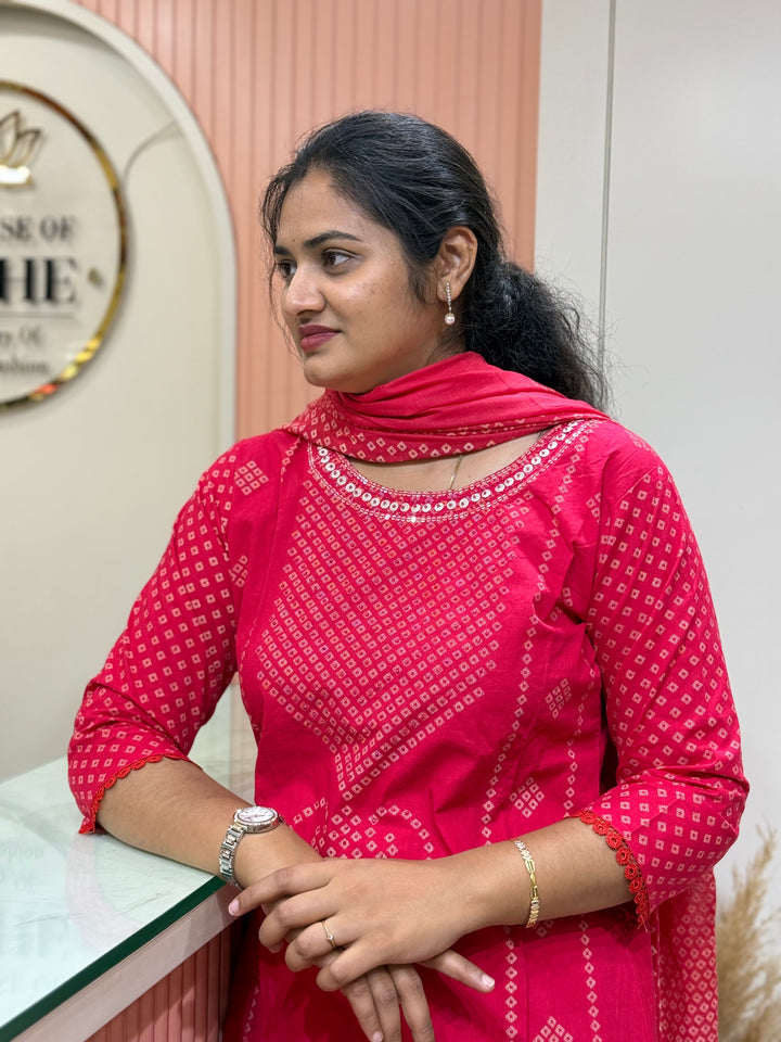Cotton Collection with full Length Dupatta | R233