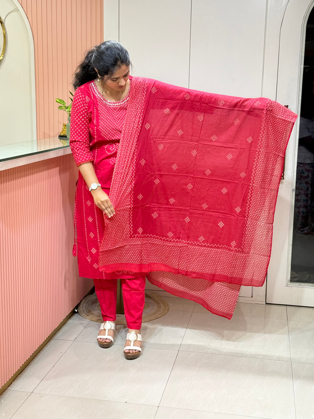 Cotton Collection with full Length Dupatta | R233