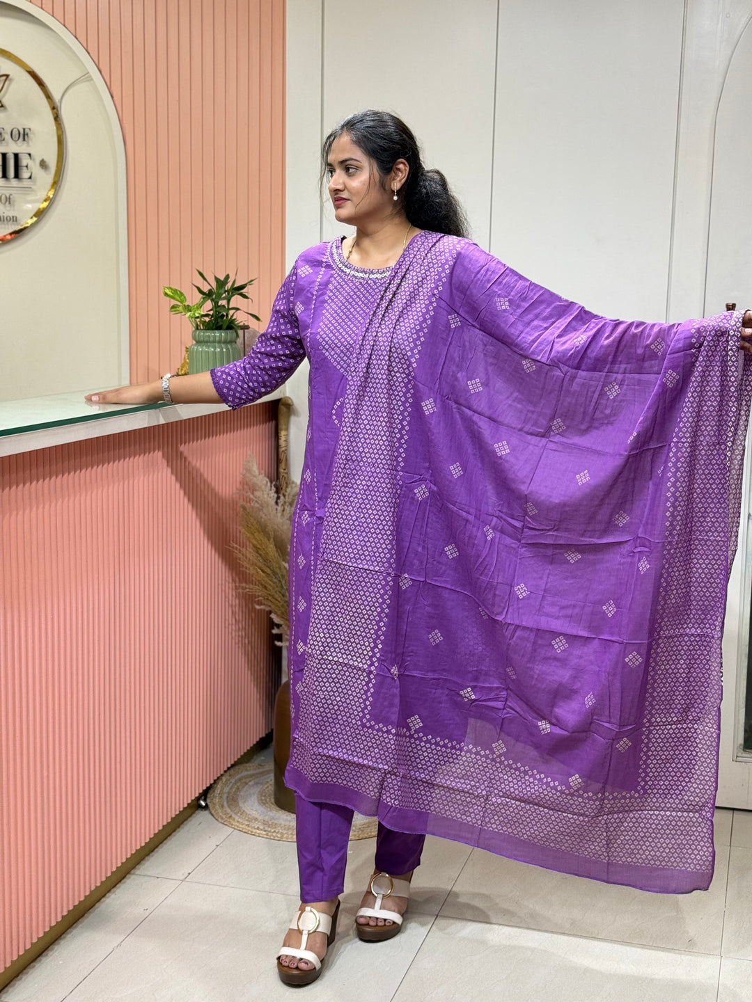 Cotton Collection with full Length Dupatta | R233