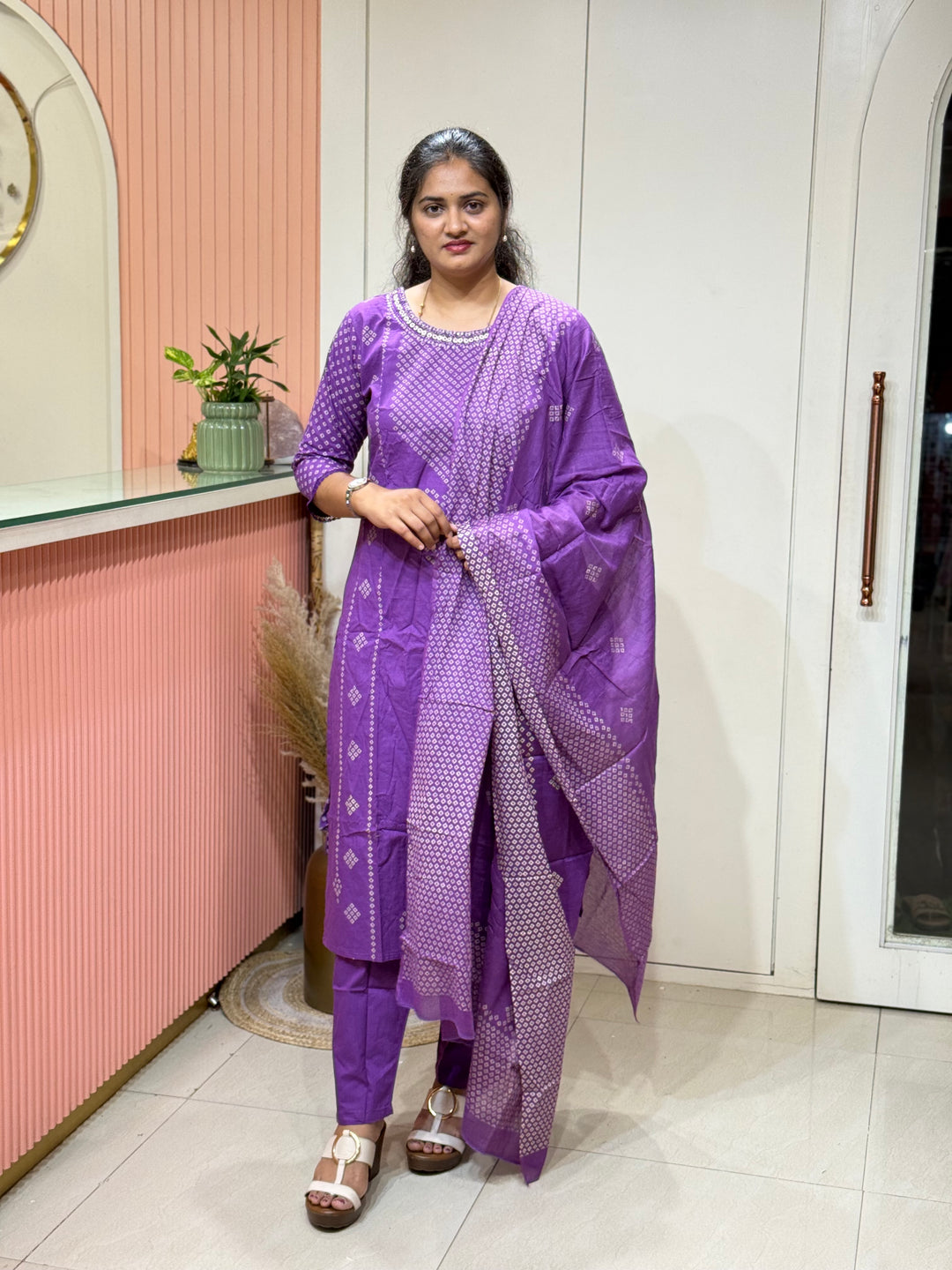 Cotton Collection with full Length Dupatta | R233