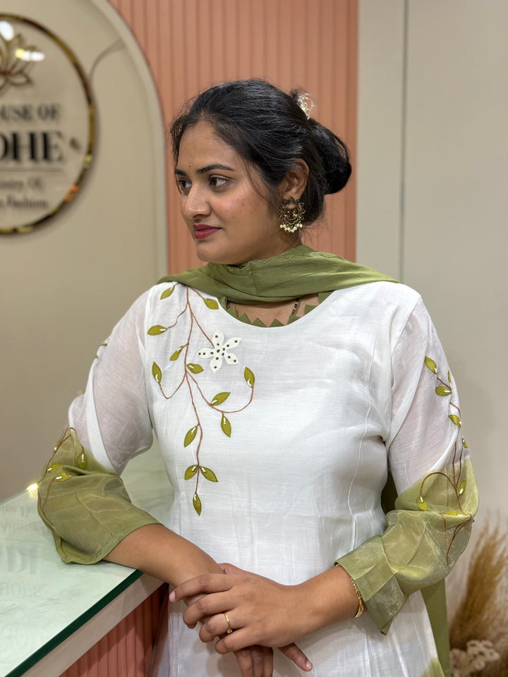 Mul Chanderi collection with Dual Shade | R217