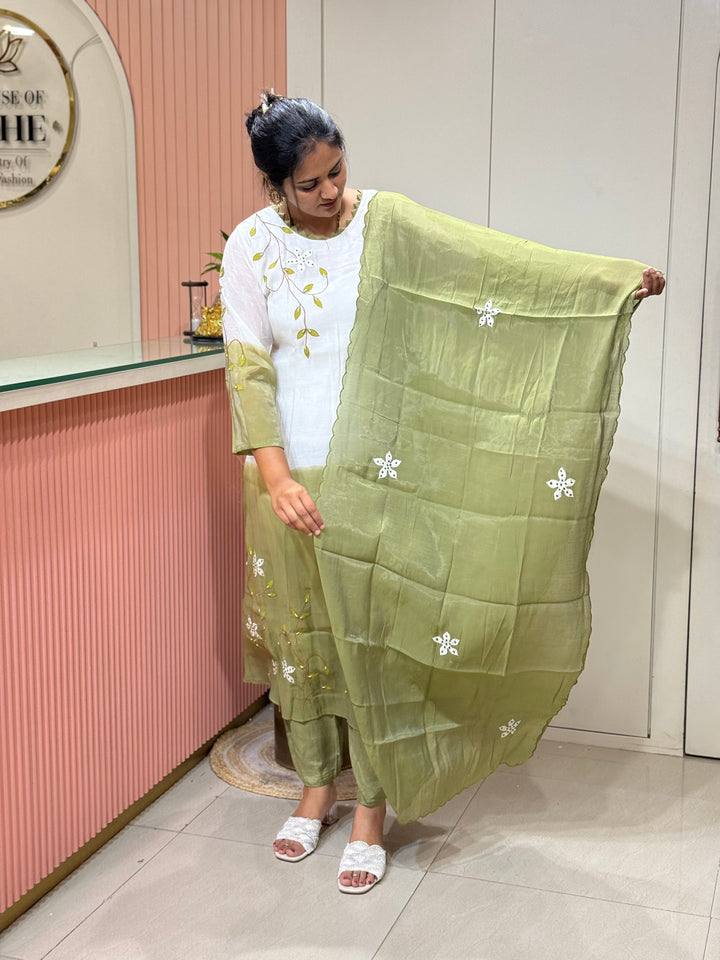 Mul Chanderi collection with Dual Shade | R217