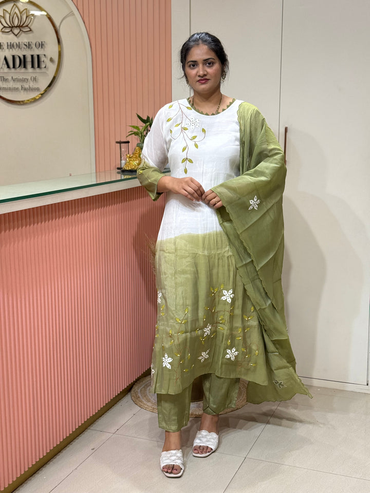 Mul Chanderi collection with Dual Shade | R217