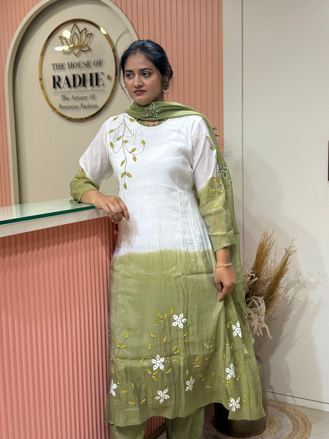 Mul Chanderi collection with Dual Shade | R217