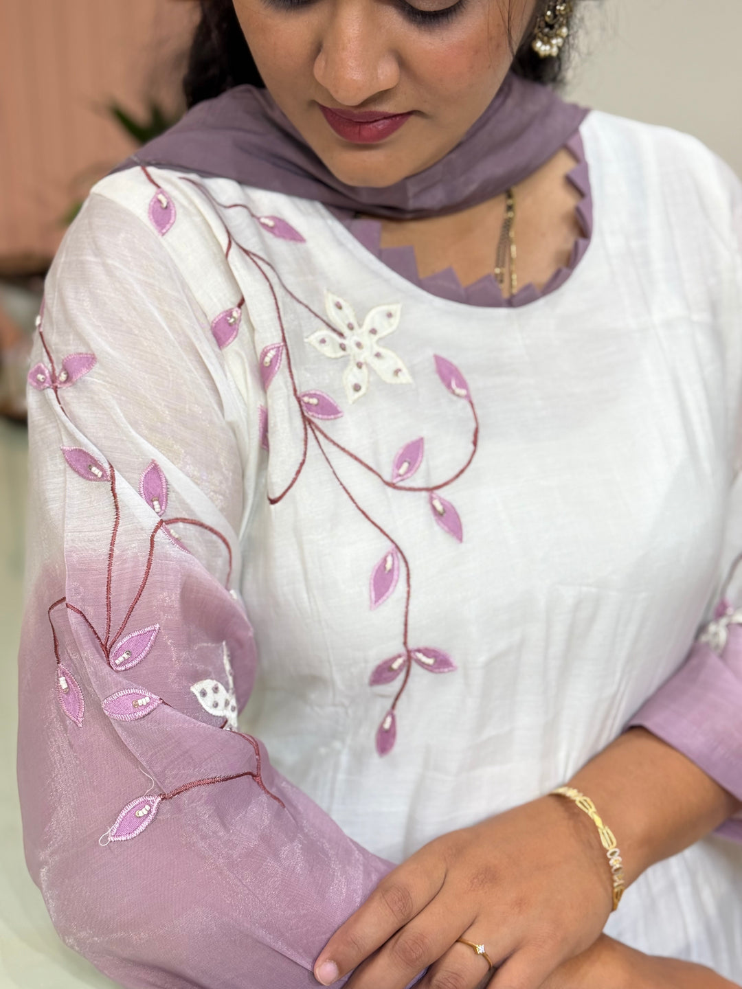 Mul Chanderi collection with Dual Shade | R217