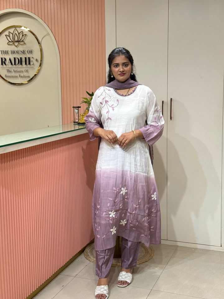 Mul Chanderi collection with Dual Shade | R217