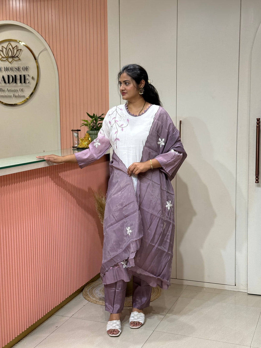 Mul Chanderi collection with Dual Shade | R217