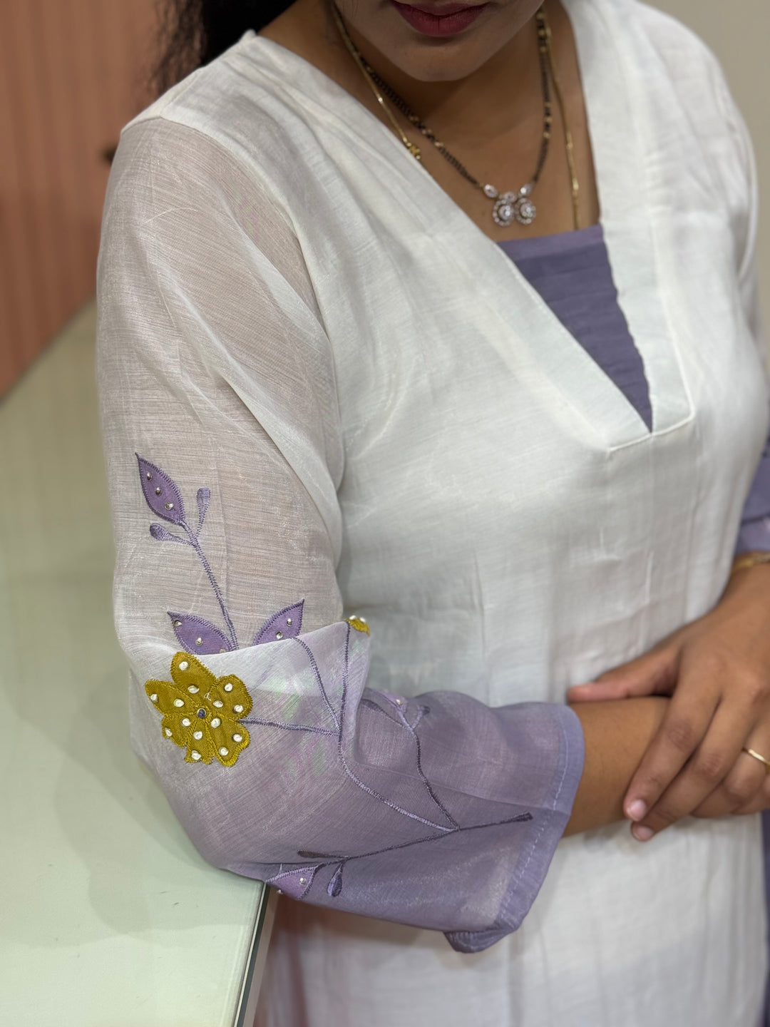 Mul Chanderi collection with Dual Shade | R217