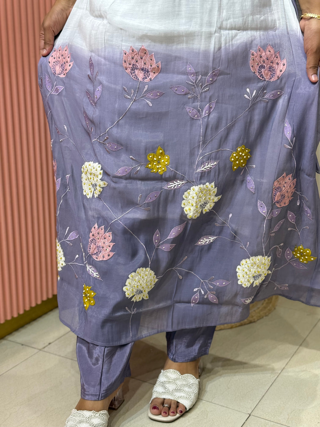 Mul Chanderi collection with Dual Shade | R217