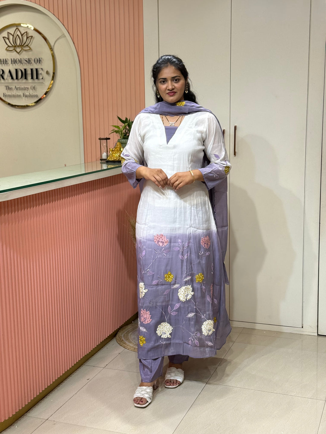 Mul Chanderi collection with Dual Shade | R217